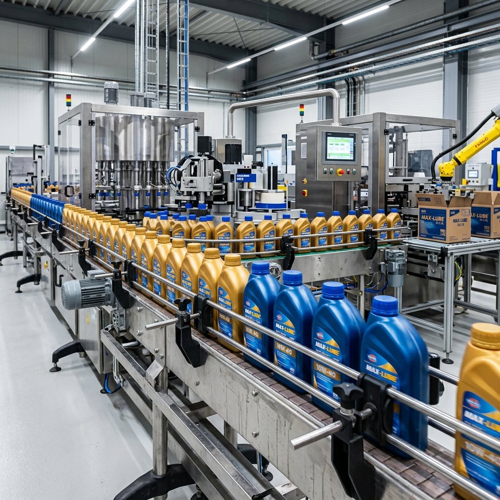 Automated Lubricant Bottling Line